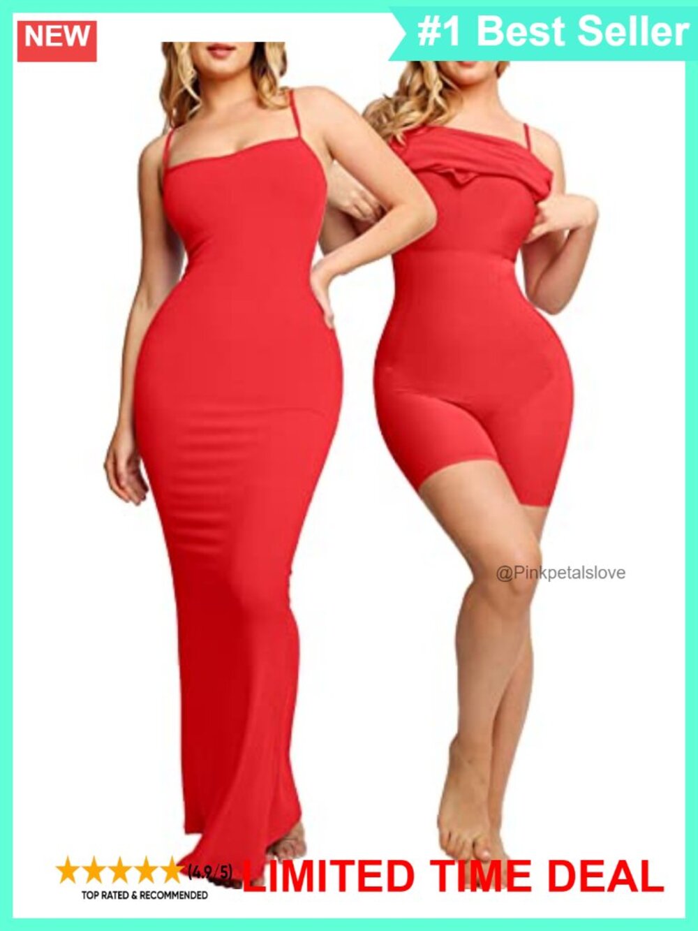 Maxi Bodycon Dress Built in Bra Long Shapewear Formal